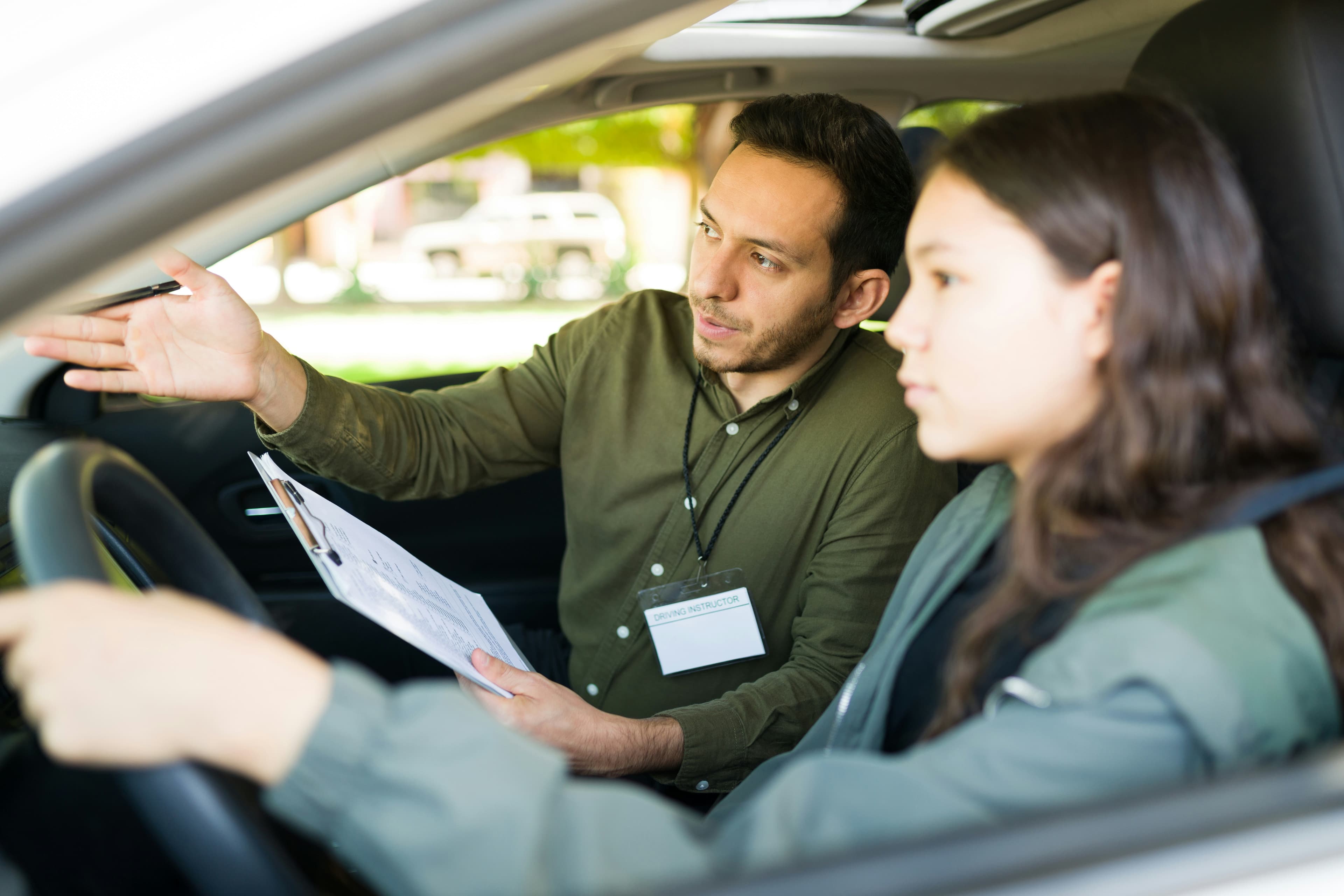 Image of girl with license
